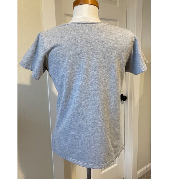 VEER Androgynous Tee T-Shirt Short Sleeve Light Gray Heathered Size M - Picture 3 of 7